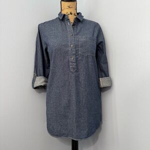 Timing Denim Tunic Top